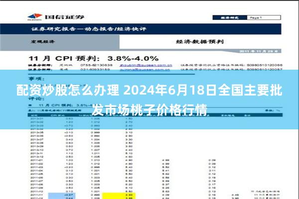 配资炒股怎么办理 2024年6月18日全国主要批发市场桃子价格行情