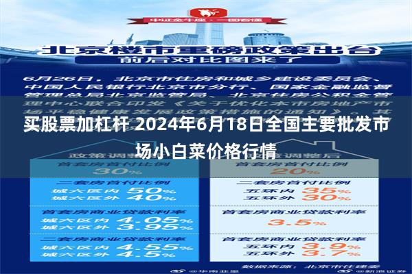 买股票加杠杆 2024年6月18日全国主要批发市场小白菜价格行情