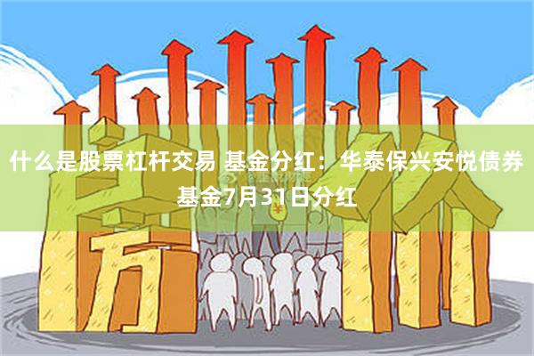 什么是股票杠杆交易 基金分红：华泰保兴安悦债券基金7月31日分红