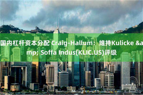 国内杠杆资本分配 Craig-Hallum：维持Kulicke & Soffa Indus(KLIC.US)评级