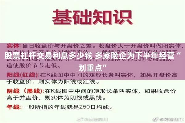 股票杠杆交易利息多少钱 多家险企为下半年经营“划重点”