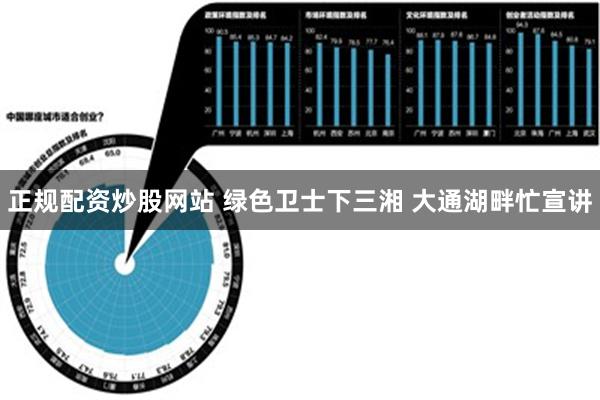 正规配资炒股网站 绿色卫士下三湘 大通湖畔忙宣讲