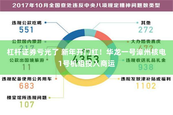 杠杆证券亏光了 新年开门红！华龙一号漳州核电1号机组投入商运