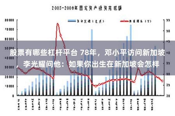 股票有哪些杠杆平台 78年，邓小平访问新加坡，李光耀问他：如果你出生在新加坡会怎样